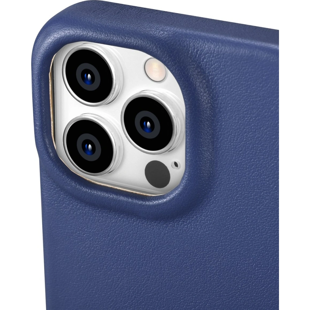 Etui iCarer CE Premium Leather Folio MagSafe Apple iPhone 14 Pro Max niebieski