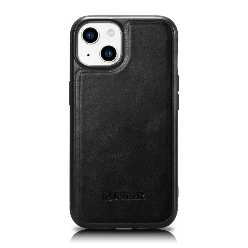 Kup Case iCarer Lederölwachs MagSafe Apple iPhone 14 schwarz - ICR421 - {ean13} - Sklep Home Screen