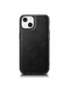 Case iCarer Lederölwachs MagSafe Apple iPhone 14 schwarz