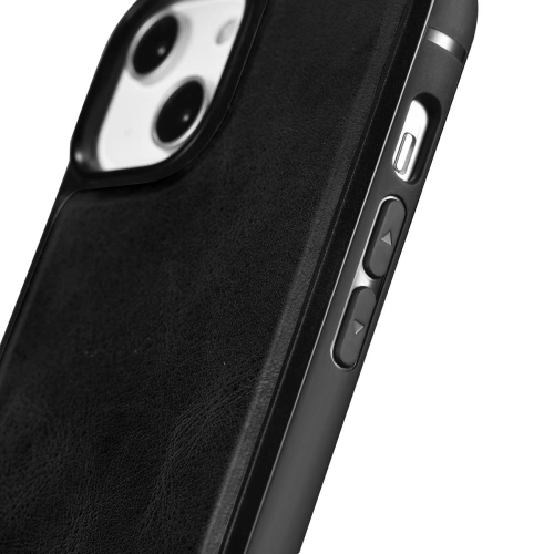 Kup Etui iCarer Leather Oil Wax MagSafe Apple iPhone 14 černé - ICR421 - {ean13} - Sklep Home Screen