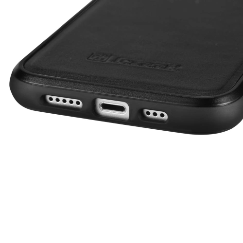 Kup Case iCarer Lederölwachs MagSafe Apple iPhone 14 schwarz - ICR421 - {ean13} - Sklep Home Screen