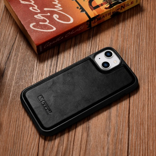 Kup Case iCarer Lederölwachs MagSafe Apple iPhone 14 schwarz - ICR421 - {ean13} - Sklep Home Screen