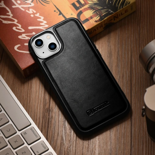 Kup Etui iCarer Leather Oil Wax MagSafe Apple iPhone 14 černé - ICR421 - {ean13} - Sklep Home Screen
