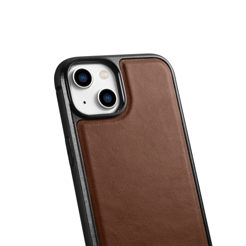 Kup Etui iCarer Leather Oil Wax MagSafe Apple iPhone 14 brązowy - ICR422 - {ean13} - Sklep Home Screen