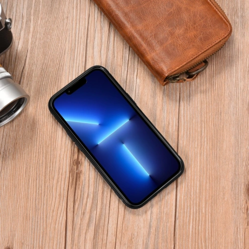 Kup Etui iCarer Leather Oil Wax MagSafe Apple iPhone 14 brązowy - ICR422 - {ean13} - Sklep Home Screen
