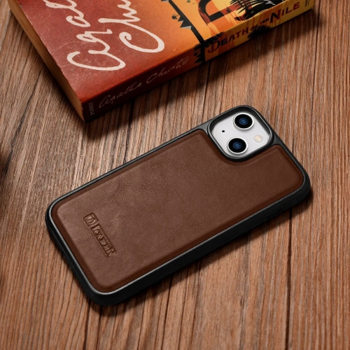 Kup Etui iCarer Leather Oil Wax MagSafe Apple iPhone 14 brązowy - ICR422 - {ean13} - Sklep Home Screen
