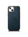 Etui iCarer Leather Oil Wax MagSafe Apple iPhone 14 modrý