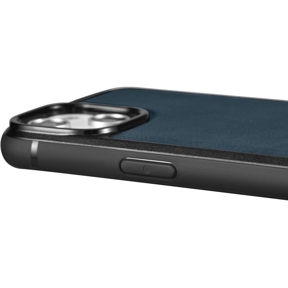 Etui iCarer Leather Oil Wax MagSafe Apple iPhone 14 niebieski