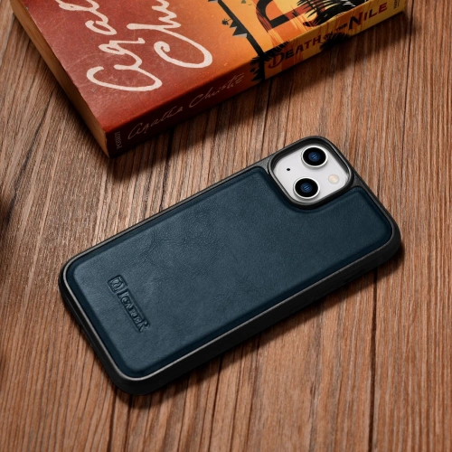 Kup Etui iCarer Leather Oil Wax MagSafe Apple iPhone 14 niebieski - ICR423 - {ean13} - Sklep Home Screen