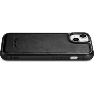 Kup Etui iCarer Leather Oil Wax MagSafe Apple iPhone 14 Plus / 15 Plus černé - ICR429 - {ean13} - Sklep Home Screen