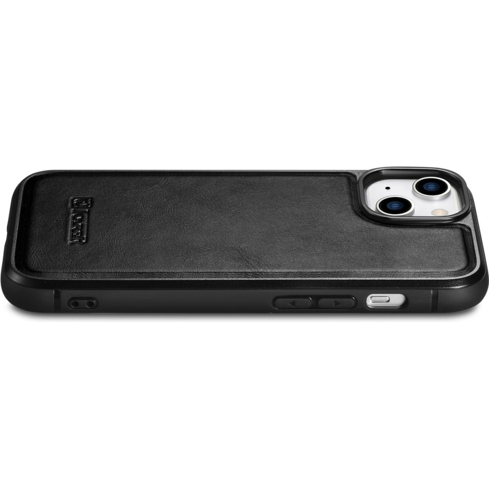 Etui iCarer Leather Oil Wax MagSafe Apple iPhone 14 Plus / 15 Plus czarny