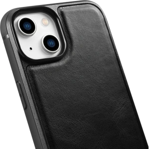 Kup Etui iCarer Leather Oil Wax MagSafe Apple iPhone 14 Plus / 15 Plus černé - ICR429 - {ean13} - Sklep Home Screen