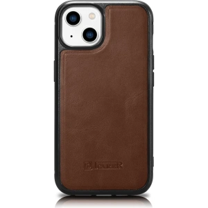 Kup Etui iCarer Leather Oil Wax MagSafe Apple iPhone 14 Plus / 15 Plus hnědé - ICR430 - {ean13} - Sklep Home Screen