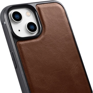 Kup Etui iCarer Leather Oil Wax MagSafe Apple iPhone 14 Plus / 15 Plus hnědé - ICR430 - {ean13} - Sklep Home Screen