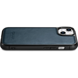 Kup Etui iCarer Leather Oil Wax MagSafe Apple iPhone 14 Plus / 15 Plus modré - ICR431 - {ean13} - Sklep Home Screen