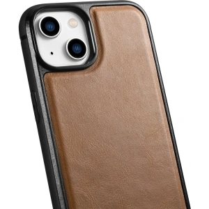 Kup Etui iCarer Leather Oil Wax MagSafe Apple iPhone 14 Plus / 15 Plus světle hnědý - ICR432 - {ean13} - Sklep Home Screen