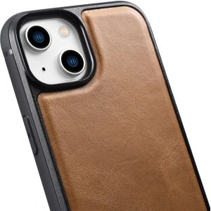 Kup Etui iCarer Leather Oil Wax MagSafe Apple iPhone 14 Plus / 15 Plus světle hnědý - ICR432 - {ean13} - Sklep Home Screen