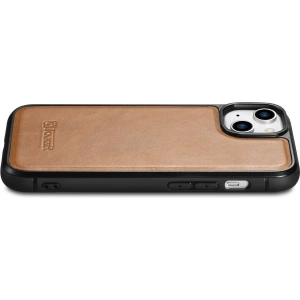 Kup Etui iCarer Leather Oil Wax MagSafe Apple iPhone 14 Plus / 15 Plus světle hnědý - ICR432 - {ean13} - Sklep Home Screen