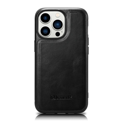Kup Case iCarer Lederölwachs MagSafe Apple iPhone 14 Pro Max schwarz - ICR433 - {ean13} - Sklep Home Screen