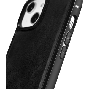 Kup Etui iCarer Leather Oil Wax MagSafe Apple iPhone 14 Pro Max černé - ICR433 - {ean13} - Sklep Home Screen