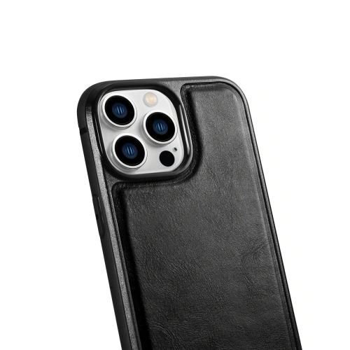 Kup Case iCarer Lederölwachs MagSafe Apple iPhone 14 Pro Max schwarz - ICR433 - {ean13} - Sklep Home Screen