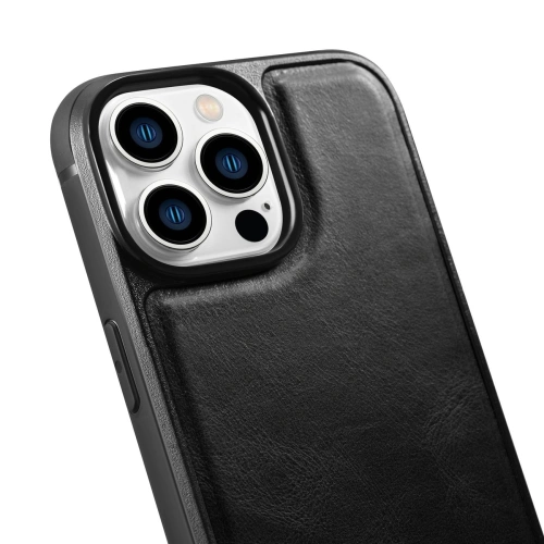 Kup Case iCarer Lederölwachs MagSafe Apple iPhone 14 Pro Max schwarz - ICR433 - {ean13} - Sklep Home Screen