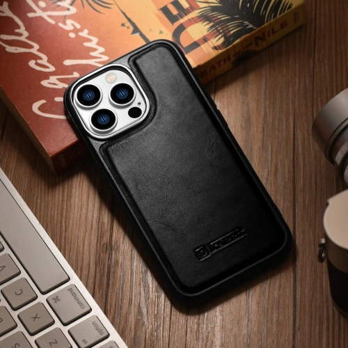 Kup Case iCarer Lederölwachs MagSafe Apple iPhone 14 Pro Max schwarz - ICR433 - {ean13} - Sklep Home Screen