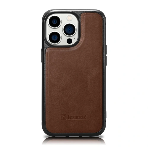 Kup Etui iCarer Leather Oil Wax MagSafe Apple iPhone 14 Pro Max brązowy - ICR434 - {ean13} - Sklep Home Screen