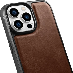 Kup Etui iCarer Leather Oil Wax MagSafe Apple iPhone 14 Pro Max hnědý - ICR434 - {ean13} - Sklep Home Screen