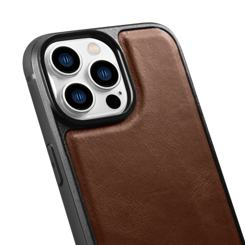 Kup Etui iCarer Leather Oil Wax MagSafe Apple iPhone 14 Pro Max brązowy - ICR434 - {ean13} - Sklep Home Screen