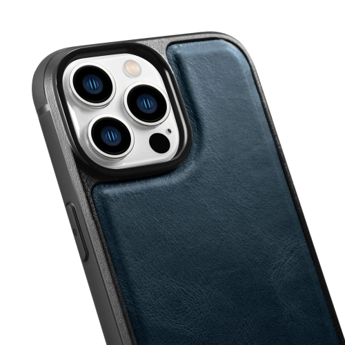 Kup Etui iCarer bőr olaj viasz MagSafe Apple iPhone 14 Pro Max kék - ICR435 - {ean13} - Sklep Home Screen