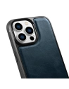 Buy iCarer Leather Oil Wax MagSafe Apple iPhone 14 Pro Max blue - ICR435 - {ean13} - Home Screen Store Europe