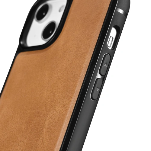 Kup Case iCarer Leder Öl Wachs MagSafe Apple iPhone 14 Pro Max hellbraun - ICR436 - {ean13} - Sklep Home Screen