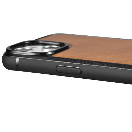 Kup Case iCarer Leder Öl Wachs MagSafe Apple iPhone 14 Pro Max hellbraun - ICR436 - {ean13} - Sklep Home Screen