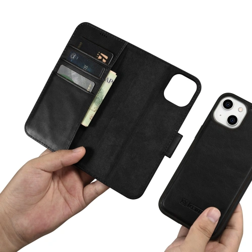 Buy iCarer Oil Wax Wallet Anti-RFID 2in1 Apple iPhone 14 black - ICR437 - {ean13} - Home Screen Store Europe