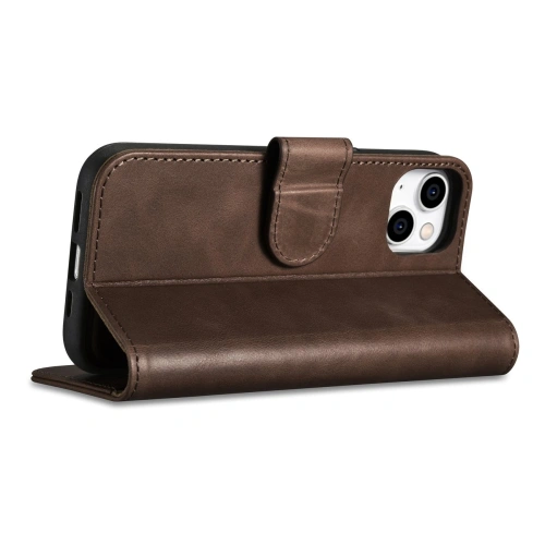 Kup Etui iCarer Oil Wax Wallet Anti-RFID 2in1 Apple iPhone 14 hnědý - ICR438 - {ean13} - Sklep Home Screen