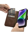 Kup Etui iCarer Oil Wax Wallet Anti-RFID 2in1 Apple iPhone 14 hnědý - ICR438 - {ean13} - Sklep Home Screen