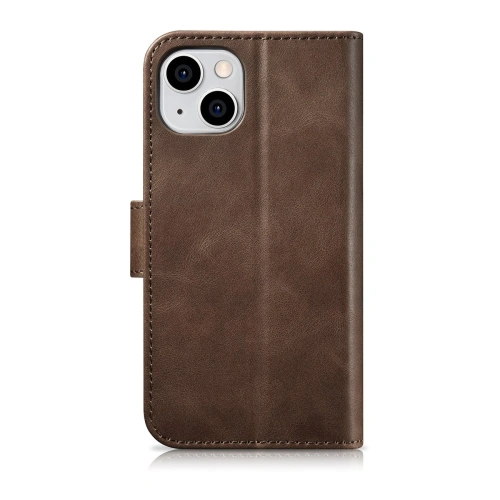 Kup Etui iCarer Oil Wax Wallet Anti-RFID 2in1 Apple iPhone 14 hnědý - ICR438 - {ean13} - Sklep Home Screen