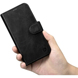 Kup Etui iCarer Oil Wax Wallet Anti-RFID 2in1 Apple iPhone 14 Pro černé - ICR441 - {ean13} - Sklep Home Screen