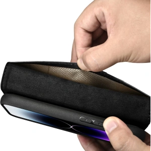 Kup Etui iCarer Oil Wax Wallet Anti-RFID 2in1 Apple iPhone 14 Pro černé - ICR441 - {ean13} - Sklep Home Screen
