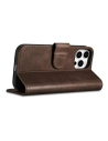 Kup Case iCarer Oil Wax Wallet Anti-RFID 2in1 Apple iPhone 14 Pro braun - ICR442 - {ean13} - Sklep Home Screen