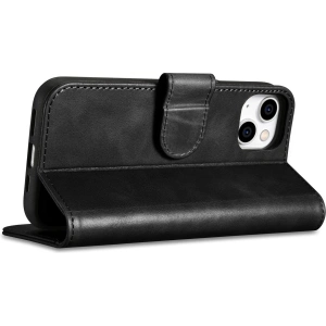 Kup Etui iCarer Oil Wax Wallet Anti-RFID 2in1 Apple iPhone 14 Plus / 15 Plus černé - ICR445 - {ean13} - Sklep Home Screen