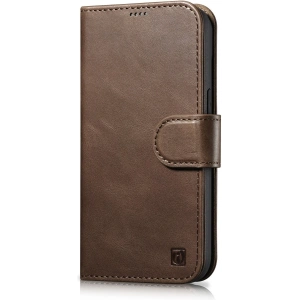 Kup Etui iCarer Oil Wax Wallet Anti-RFID 2in1 Apple iPhone 14 Plus / 15 Plus hnědá - ICR446 - {ean13} - Sklep Home Screen