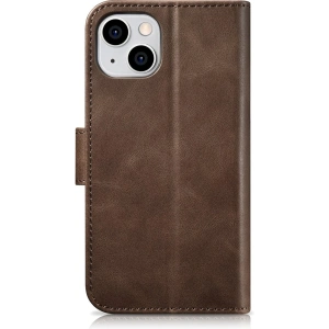 Kup Etui iCarer Oil Wax Wallet Anti-RFID 2in1 Apple iPhone 14 Plus / 15 Plus hnědá - ICR446 - {ean13} - Sklep Home Screen