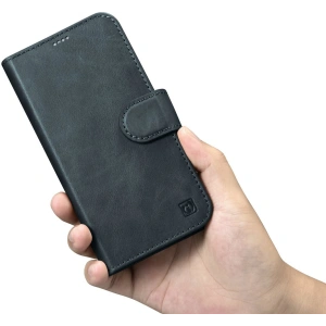 Kup Etui iCarer Oil Wax Wallet Anti-RFID 2in1 Apple iPhone 14 Plus / 15 Plus modré - ICR447 - {ean13} - Sklep Home Screen
