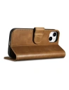 Kup Husă iCarer Oil Wax Wallet Anti-RFID 2în1 pentru Apple iPhone 14 Plus / 15 Plus maro deschis - ICR448 - {ean13} - Sklep Home Screen