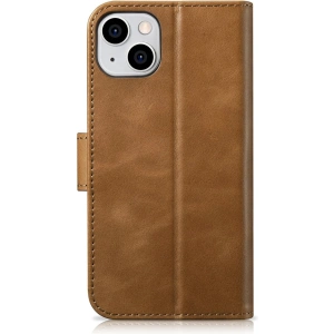 Kup Etui iCarer Oil Wax Wallet Anti-RFID 2in1 Apple iPhone 14 Plus / 15 Plus světle hnědá - ICR448 - {ean13} - Sklep Home Screen