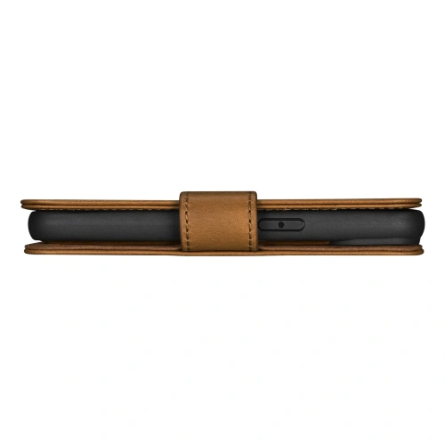 Kup Husă iCarer Oil Wax Wallet Anti-RFID 2în1 pentru Apple iPhone 14 Plus / 15 Plus maro deschis - ICR448 - {ean13} - Sklep Home Screen