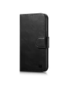 Etui iCarer olaj viasz pénztárca Anti-RFID 2in1 Apple iPhone 14 Pro Max fekete