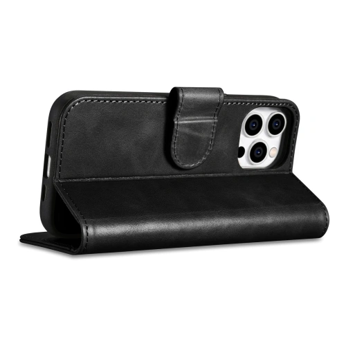 Kup Etui iCarer Oil Wax Wallet Anti-RFID 2in1 Apple iPhone 14 Pro Max czarny - ICR449 - {ean13} - Sklep Home Screen